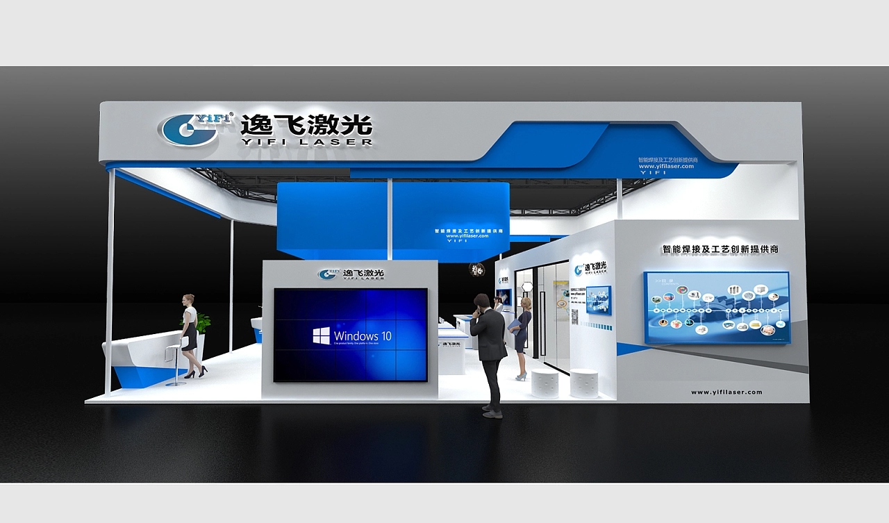 逸飛激光科技展臺設(shè)計搭建案例分析